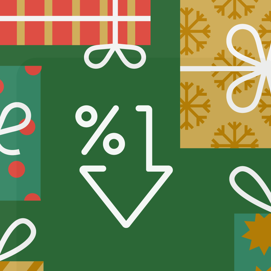 Christmas gifts with low rate on it.