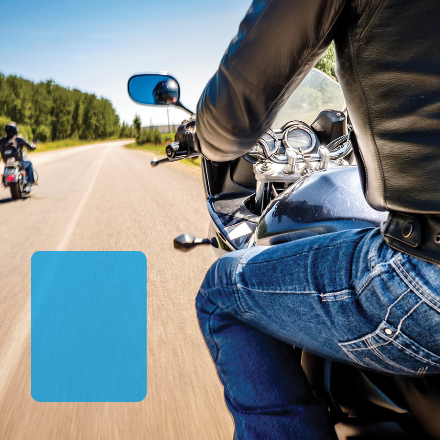 Guy on Motorcycle.